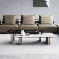 Meubles de luxe modernes de haute qualité en gros, table basse en marbre naturel pour hôtel, salon