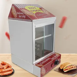 Wholesale Popular Hight Quality Countertop Hot Dog Steamer Egg Tart Warmer Display Hamburger Warmer Showcase