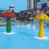 Cascade de piscine en acrylique en forme de champignon pour spa aquatique