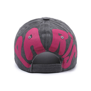 Cappellino da Baseball Vintage a 6 Pannelli con Stampa, in Cotone Lavato Effetto Invecchiato, Snapback per Uomo e Donna - Product Image 3