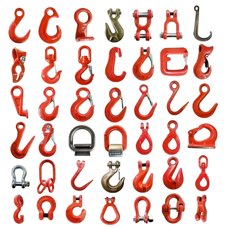 Large Open Hook For Lifting Casting Crane Hook With Safety Latch