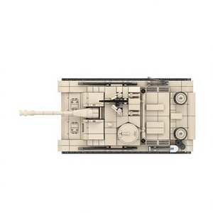 100307 pour garçons LESHOW WW2 Chars allemands StuG <span class=keywords><strong>III</strong></span> en plastique ABS, mini-armes, figurines de soldats, jouet de construction et de bricolage - Product Image 3