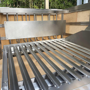 Parrilla Argentina <span class=keywords><strong>de</strong></span> <span class=keywords><strong>Acero</strong></span> <span class=keywords><strong>Inoxidable</strong></span> para Exteriores con Carro Estilo Santa María y Brasero, Horno <span class=keywords><strong>de</strong></span> Carbón Integrado Tipo Gaucho - Product Image 6