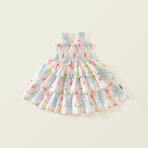 Nouvelle <span class=keywords><strong>Robe</strong></span> d'Été 2025 pour Filles - <span class=keywords><strong>Robe</strong></span> de Princesse <span class=keywords><strong>Chic</strong></span> et Élégante sans Manches en Tissu Léger - Product Image 1