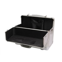Valise de transport rigide personnalisable en aluminium argenté pour pilotes, bagages de voyage, OEM/ODM, boîte de transport pour transport en train