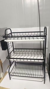 Meilleures ventes : Étagère de rangement multifonctionnelle pour cuisine, égouttoir à vaisselle pour comptoirs, porte-baguettes et porte-couteaux - Product Image 5