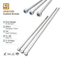 Vis métriques à six pans creux en acier inoxydable SS304 316 M3 M4 M5 M8 M10, vis à tête cylindrique Allen en acier au carbone longues avec revêtement Dacromet