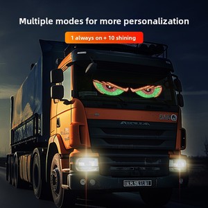 Adesivo LED Dinamico <span class=keywords><strong>XL</strong></span> Occhio del Diavolo per Auto e Camion, Luci per Parabrezza Anteriore/Posteriore, Multimodale, Alimentato USB 12V - Product Image 2