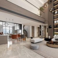 Diseño de Casa de Arquitectura 3D Posmoderna para Dormitorio, Diseño de Suite Estándar, Planos CAD de Construcción, Consultar Antes del Pago