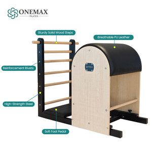 ONEMAX Barrel <span class=keywords><strong>per</strong></span> Pilates in Legno d'Acero Regolabile <span class=keywords><strong>per</strong></span> Allenamento Privato a Casa, Esercizio Ergonomico <span class=keywords><strong>per</strong></span> Allungamento e Bilanciamento del Corpo - Product Image 6