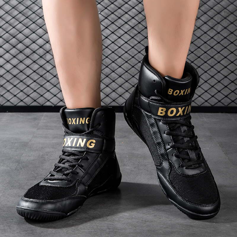 Scarpe Da Boxe E Wrestling Per Bambini – Stivaletti Leggeri Con Suola Piatta, Per Ragazzi E Ragazze, Taglie 32-39 EU