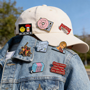 Wholesale Enamel Pins Design <b>Your</b> Own Enamel Pins Soft Hard Enamel Pin Custom Metal Badge Personnalisé - Product Image 2