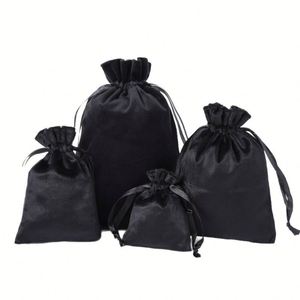 Bolsa Cosmética de Terciopelo Grueso con Cordón para Viaje, Almacenamiento de Ropa Interior, Zapatos y Calcetines - Portátil y Personalizable - Product Image 5
