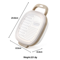 Professionele Multi Functie Hand Held 4 In 1 Groente Cutter Chopper Slicer Met Container
