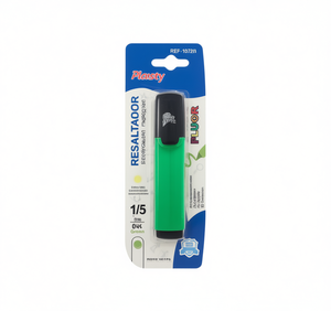Evidenziatore Plasty Verde Fluorescente Formato Standard per Ufficio e Scuola - Product Image 1