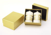 Emballage de bougie parfumée, boîte cadeau, luxe