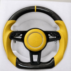 Volante Deportivo Completo en Alcántara para Porsche 911 992 <span class=keywords><strong>GT3</strong></span> RS, Estilo Personalizado con Costuras y Color a Medida - Product Image 1