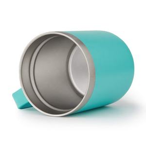 Mug en acier inoxydable de luxe Atlas avec poignée et couvercle, logo personnalisable, écologique, isolation thermique 24 heures, prêt pour le camping - Product Image 4