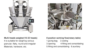 Multihead Weighing Packaging Machine Automatic Balloon Pe Bag Stand-Up Zipper Printing and <b>Sealing</b> Balloon Packaging Machine - Product Image 4