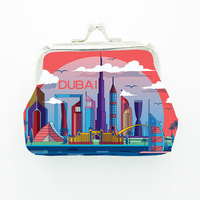Mini sac porte-monnaie souvenir touristique de Dubaï avec impression de logo personnalisé porte-monnaie de Dubaï