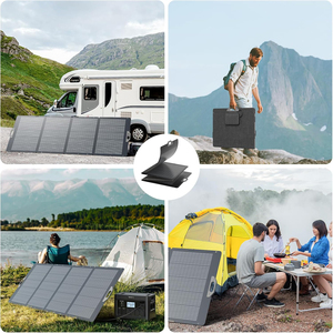 400W <b>Foldable</b> <b>Solar</b> <b>Panel</b> 37.4V High Efficiency Charger XT60 Anderson Output for Power Station RV Camper Off-Grid Outdoor - Product Image 3