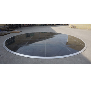 Piso de baile redondo portátil de madera de fácil instalación para eventos - Product Image 3