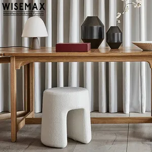 WISEMAX FURNITURE New trend mobili per la casa divano rotondo sgabello laterale in legno letto ottomano sgabello laterale panca sedia unica