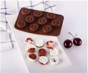 Molde de Silicona para Chocolate con Diseño de Feliz Cumpleaños, Bandeja Delgada para Mini Barras de Chocolate, Moldes Antiadherentes para Hacer Números de Chocolate - Product Image 5