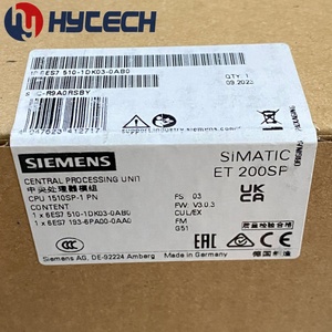 Nouvelle et originale unité centrale de traitement Siemens 6ES7510-1DK03-0AB0 SIMATIC DP <span class=keywords><strong>ET200SP</strong></span> PLC <span class=keywords><strong>CPU</strong></span> 1510SP F-1 PN 6ES7510-1SK03-0AB0 - Product Image 2