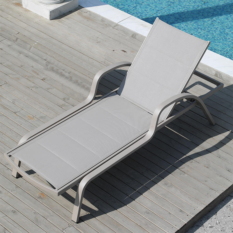 Mesh recliner-champagne color-double layer