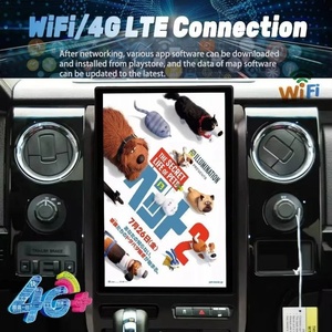 หน้าจอแอนดรอยด์ 15 สำหรับรถยนต์ฟอร์ด F150 ปี 2009-2012 วิทยุติดรถยนต์พร้อมระบบ Carplay เครื่องเล่นวิดีโอ GPS ระบบนำทาง สเตอริโอ เครื่องเสียงติดรถยนต์ ขนาด 14 นิ้ว - Product Image 2
