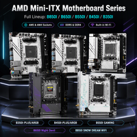 JGINYUE Mini ITX Motherboard AM4 AM5 DDR4 DDR5 M.2 NVMe Gaming Desktop Mainboard Seri B350I B450I B550I B650I B850I