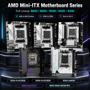 JGINYUE Mini-<span class=keywords><strong>ITX</strong></span> Motherboard AM4 AM5 DDR4 DDR5 M.2 NVMe Gaming Desktop Mainboard B350I B450I B550I B650I B850I Serie - Product Image 1