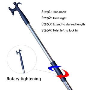 <b>Boat</b> <b>Hook</b> Aluminum Extendable Rod For <b>Boat</b> Marine Use - Product Image 5