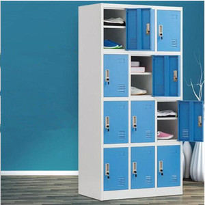 Armoire métallique multi-portes personnalisée, <span class=keywords><strong>casier</strong></span> métallique moderne, <span class=keywords><strong>casier</strong></span> de rangement pour dortoir d'employés, serrure à clé - Product Image 6