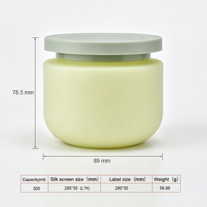 Pot cosmétique rond en plastique mat, 250g, 300g, 500g, vide, pour crème, shampoing, beurre corporel, gommage, avec logo personnalisé - Vente chaude - Product Image 1