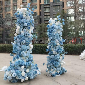 Arco di fiori <span class=keywords><strong>rosa</strong></span> <span class=keywords><strong>rosa</strong></span> in seta personalizzato con sfondo per Baby Shower decorazione per eventi di festa di compleanno di nozze - Product Image 2