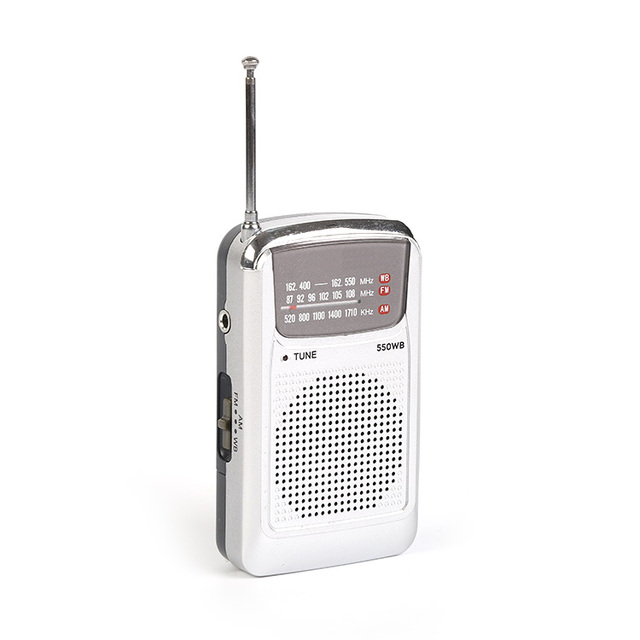 High sensitivity world receiver with clip WB FM AM 3 band mini/pocket analog radio