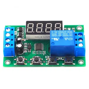 Placa de controle de automação, módulo de relé de 5v/12v/24v/5a/YYC-2S ajustável com visor de led