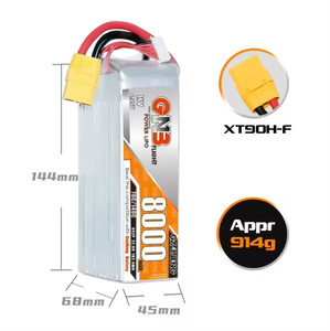 Batterie Lipo GNB 6S 22.2V 6500/8000/10000mAh pour drone, pièces RC avec prise XT60 XT90 XT150, accessoires de batterie - Product Image 6