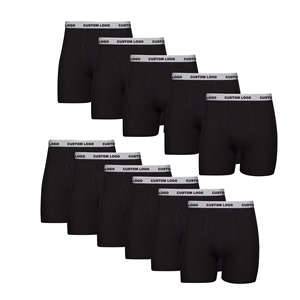 <span class=keywords><strong>Boxer</strong></span> <span class=keywords><strong>Corti</strong></span> da <span class=keywords><strong>Uomo</strong></span> Taglie Forti con Elastico Personalizzato e Logo Privato, Slip e <span class=keywords><strong>Boxer</strong></span> 100% Cotone - Product Image 1