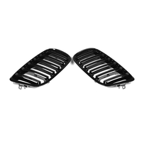 Pour BMW X5 E70 2008-2013 X6 E71 2008-2014 Grille de calandre avant à double lamelles noires brillantes en ABS moulé par injection