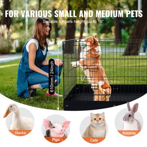 Parc pour chien en métal pliable 4 panneaux Stylo d'exercice de 36 pouces avec coussinet inférieur pour jouer et faire de l'exercice - Product Image 3
