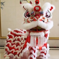 Costume de danse du lion chinois traditionnel pour adultes Équipement de danse du lion Foshan pour arts martiaux et vêtements