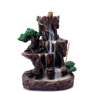 Montagnes rivière cascade brûleur d'encens fontaine refoulement arôme fumée encensoir titulaire - Product Image 3