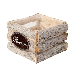 Délicat Petit <span class=keywords><strong>Pot</strong></span> De <span class=keywords><strong>Fleur</strong></span> En <span class=keywords><strong>Bois</strong></span> - Product Image 1