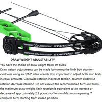 TOPOINT départ 36 arc à poulies pour jeunes et nouveaux archers débutants et intermédiaires équipement de pratique de tir de chasse