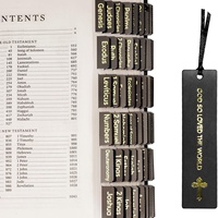 Étiquettes spécifiques à la Bible, imperméables, laminées, film mat, grande police, trous de positionnement pour index, autocollantes