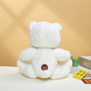 Düşük adedi özel fildişi peluş hayvan oyuncak toptan için Lina el yapımı ayı bebek dolgu oyuncak ayı - Product Image 6