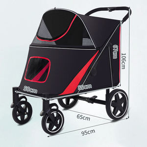 Veilige En Stijlvolle Ruime En Duurzame Grote Kinderwagen Ontworpen Met Verzorgingstafel, Fietswagentje, Hondenshowtrolley - Product Image 5